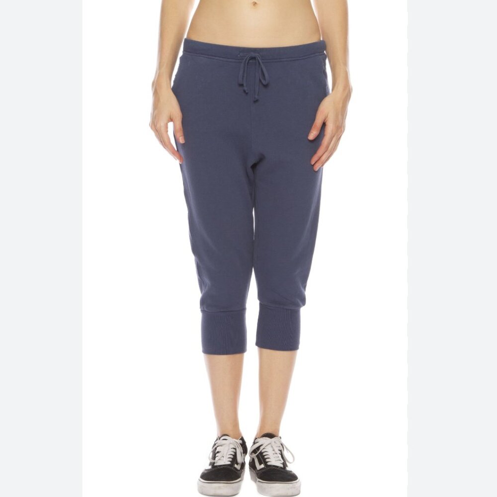 Frank & Eileen Tee Lab Super Crop Triple Fleece Sweatpants Size: M Gray - Picture 1 of 16